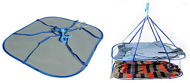 Подвесная сушилка с сеткой для предметов одежды из деликатных тканей