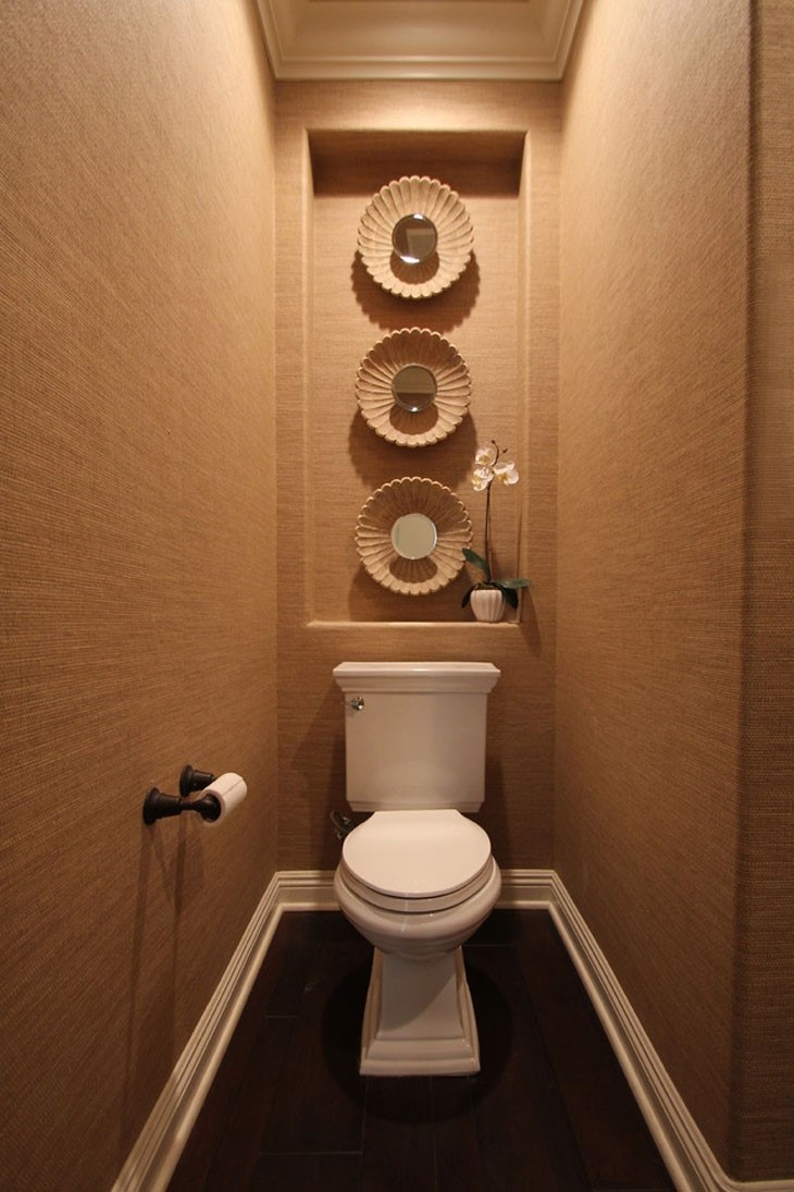 Туалет в коричневых тонах